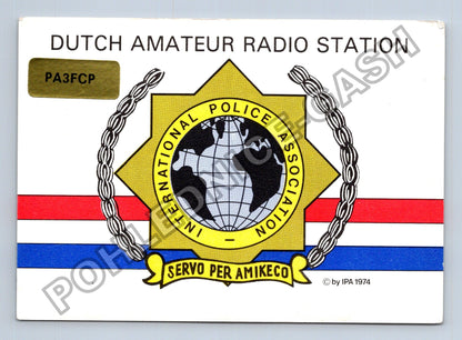 Starý Holandsko QSL karta radioamatérská stanice 1974 (M38728)