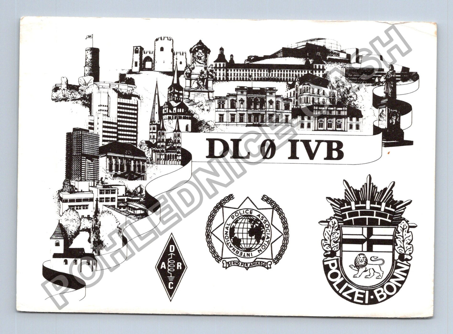 Pohlednice Německo Bonn International Police Association 1993 (M38731)