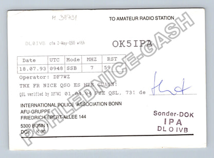 Pohlednice Německo Bonn International Police Association 1993 (M38731)