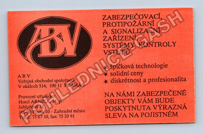 Starý ABV QSL lístek radioamatérská stanice OK1DOH 1991 (M38747)