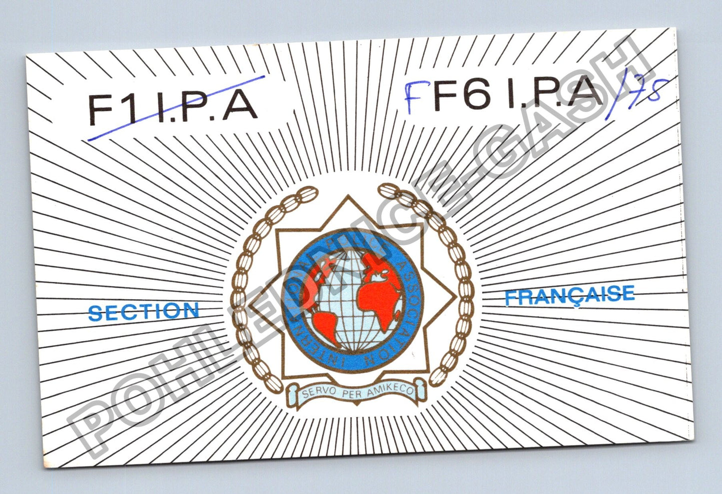 Starý Francie IPA QSL karta 1991 (M38749)