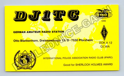 Starý Německo QSL lístek radioamatérská stanice 1994 (M38751)