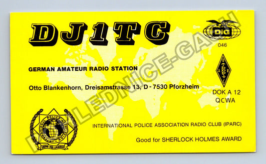 Starý Německo QSL lístek radioamatérská stanice 1994 (M38751)