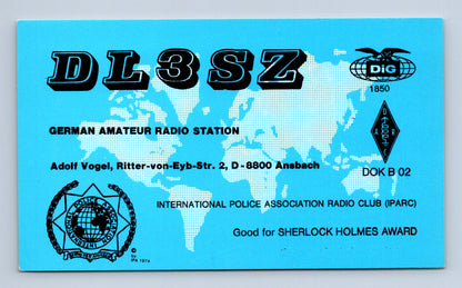 Německo QSL lístek radioamatérská stanice DL3SZ (M38752)