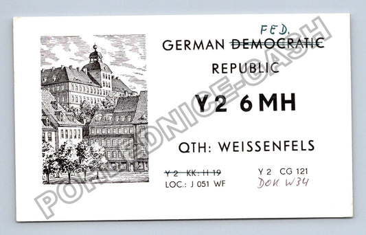 Pohlednice Německo Weissenfels hrad a domy 1999 (M38768)