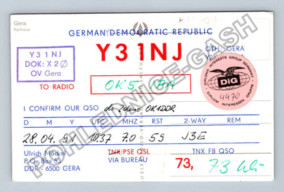 Pohlednice Německo Gera Rathaus 1991 (M38769)
