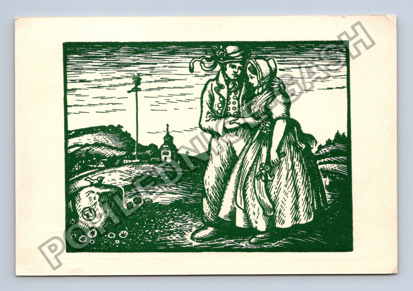 Pohlednice Lužickosrbský akad malíř Měrćin Nowak V MÁJI (M38772)