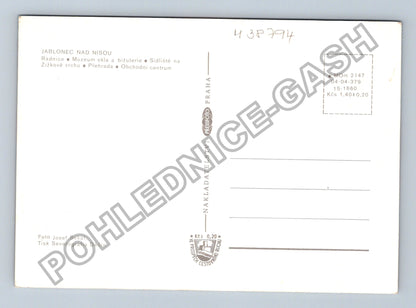 Pohlednice Jablonec nad Nisou radnice muzeum skla sídliště (M38794)