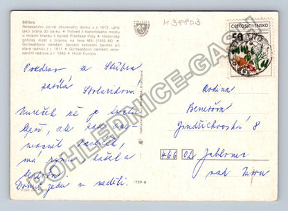 Pohlednice Stříbro koláž motivů (M38803)