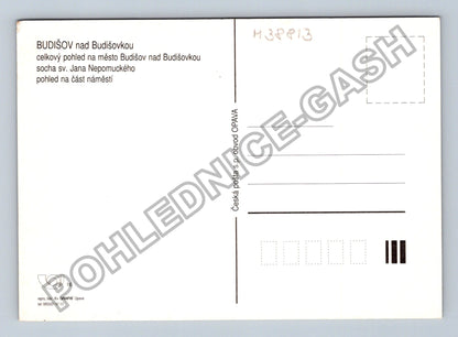 Pohlednice Budišov nad Budišovkou celkový pohled náměstí (M38813)