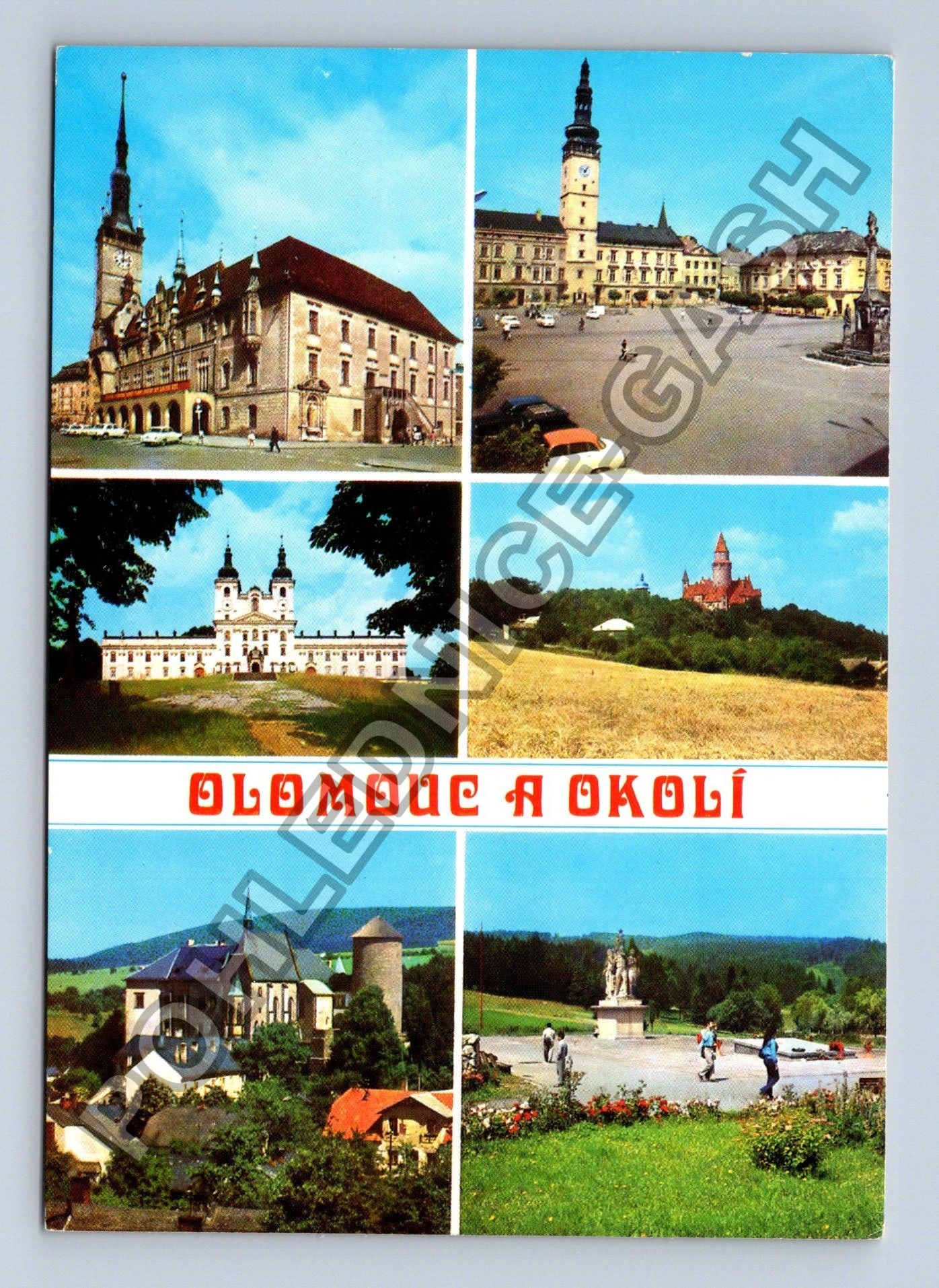 Pohlednice Olomouc a okolí Litovel Hrad Bouzov Šternberk (M38821)