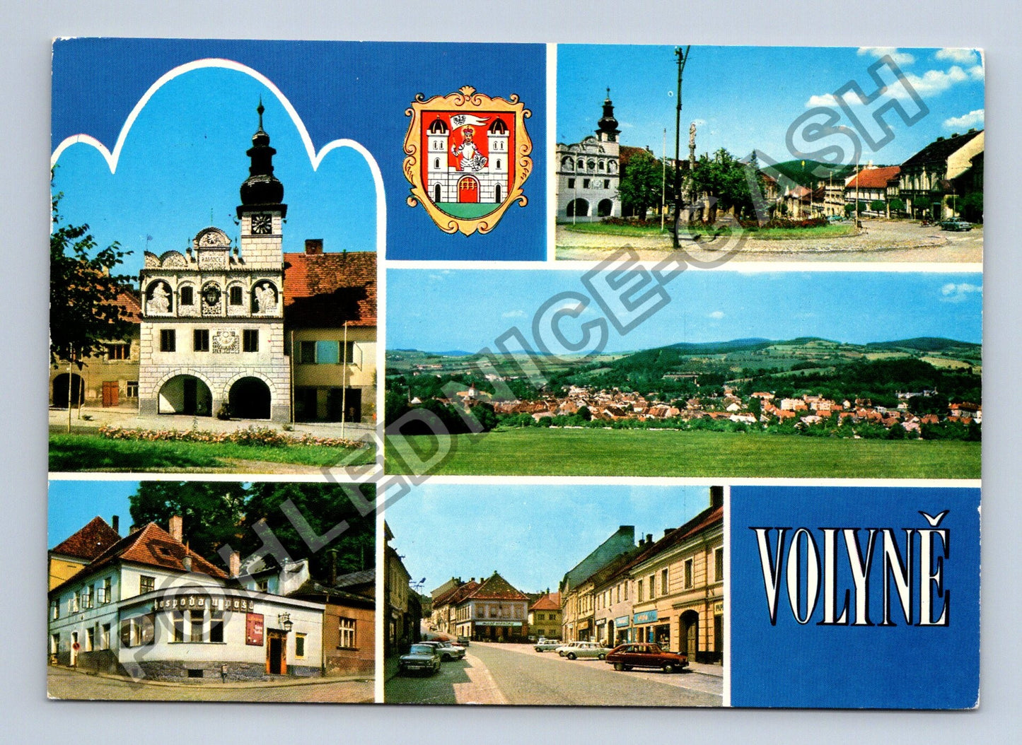 Pohlednice Volyně okres Strakonice náměstí ulice (M38823)
