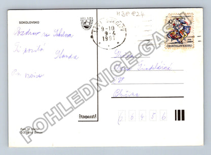 Pohlednice Sokolovsko koláž Sokolov Loket Chlum n Ohří (M38824)