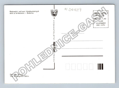 Pohlednice Jesenice přehrada rekreace chatky (M38829)