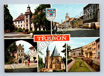 Pohlednice Třeboň zámek náměstí kaple (M38832)