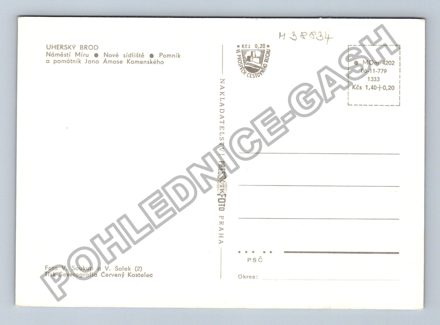 Pohlednice Uherský Brod Náměstí Míru Nové sídliště (M38834)