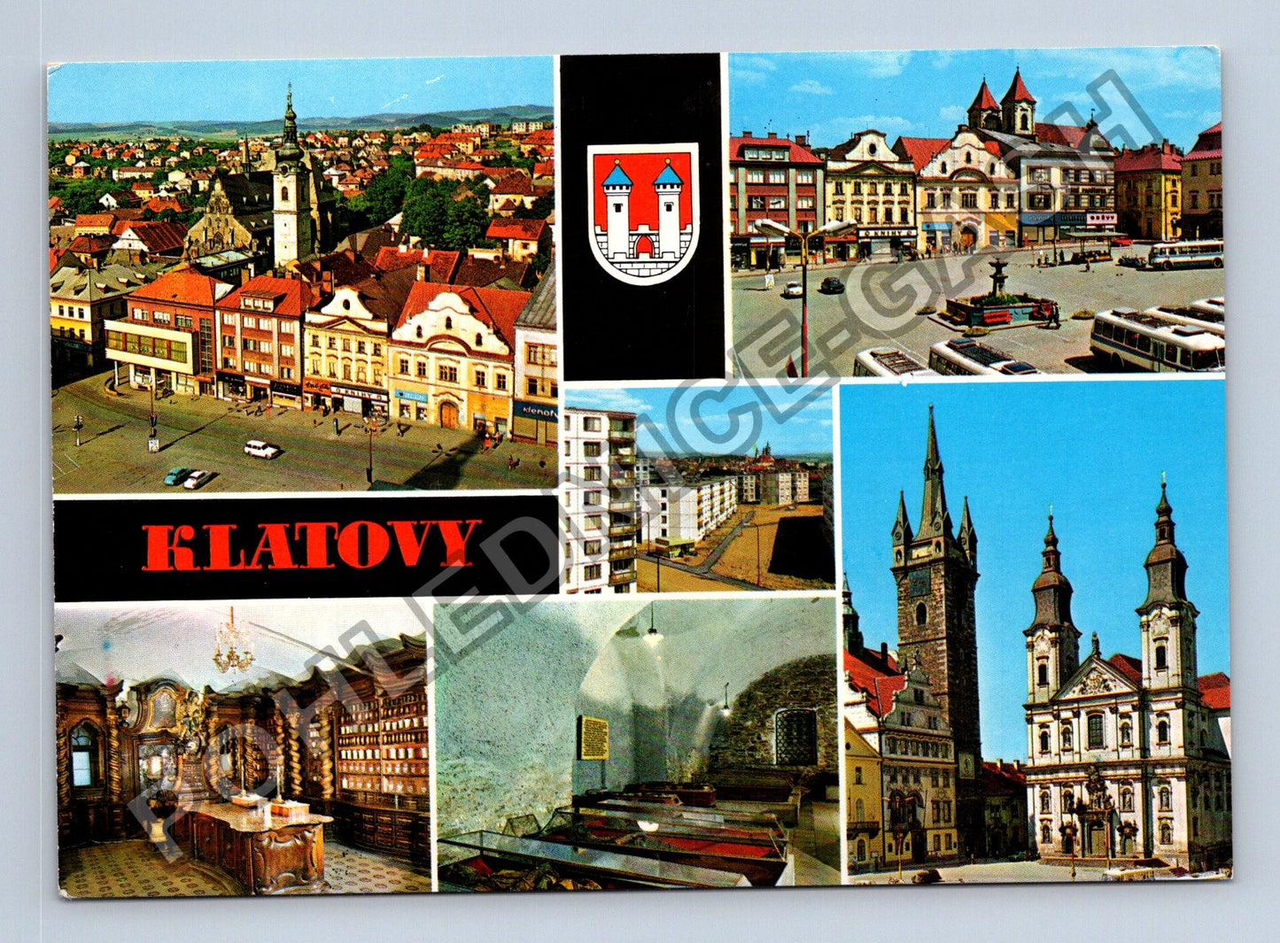 Pohlednice Klatovy Bílá věž náměstí katakomby (M38851)