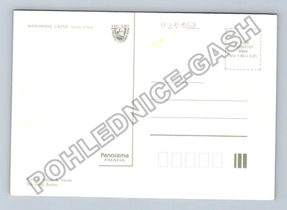 Pohlednice Mariánské Lázně okres Cheb koláž motivů (M38852)