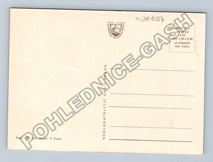 Pohlednice Český Krumlov Rožmberk n/Vlt. zámek řeka (M38854)