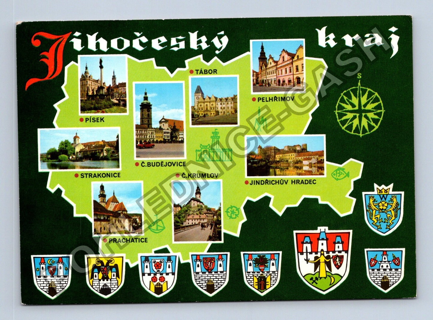 Pohlednice Jihočeský kraj Tábor Písek Strakonice České (M38855)