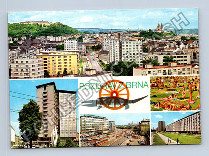 Pohlednice Brno Celkový pohled koupaliště náměstí Studentská (M38856)