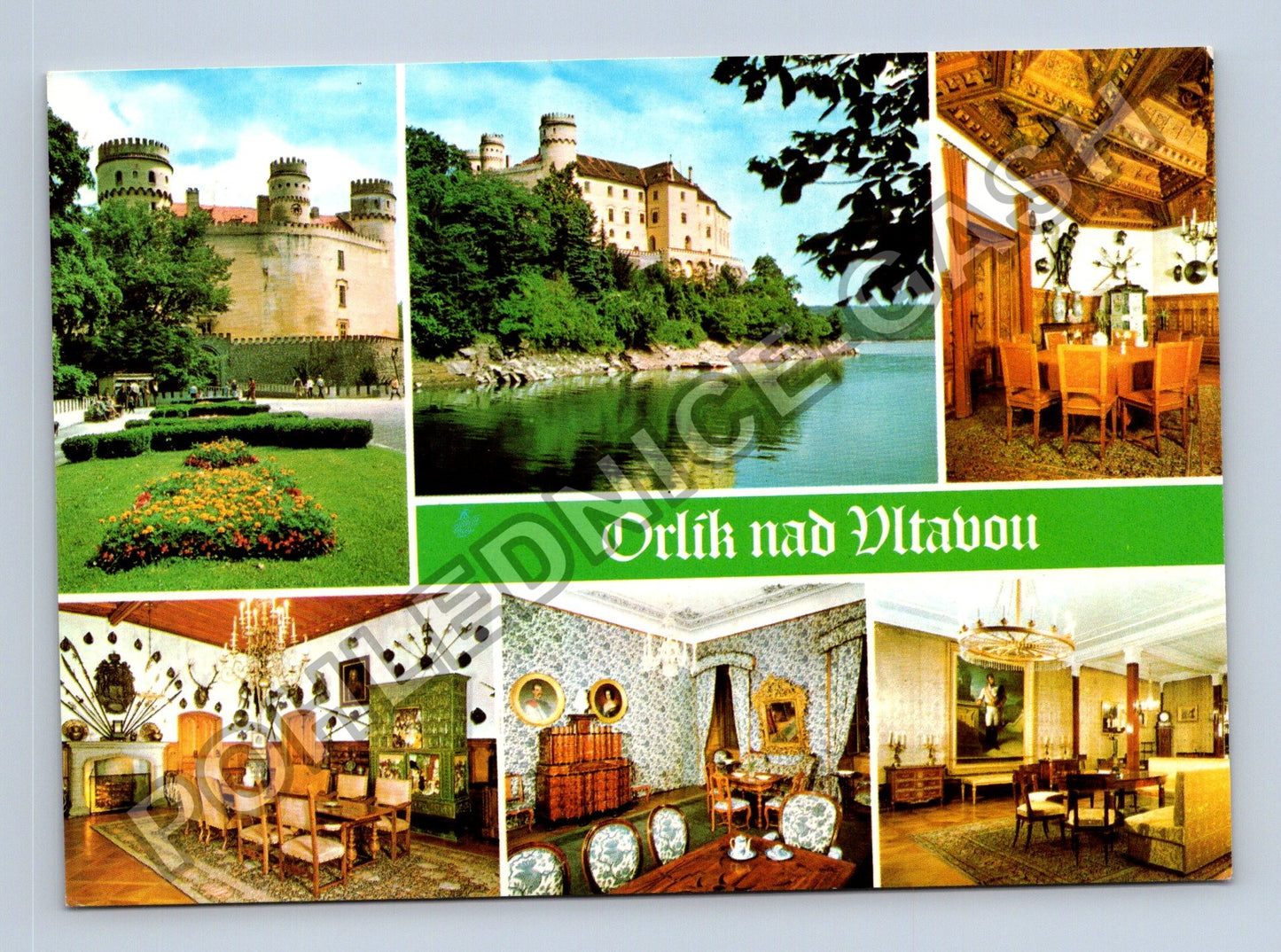 Pohlednice Orlík nad Vltavou Státní zámek interiéry 1980 (M38864)