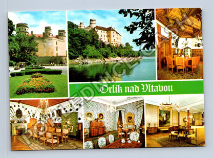 Pohlednice Orlík nad Vltavou Státní zámek interiéry 1980 (M38864)