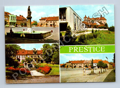 Pohlednice Přeštice náměstí kostel památník (M38868)