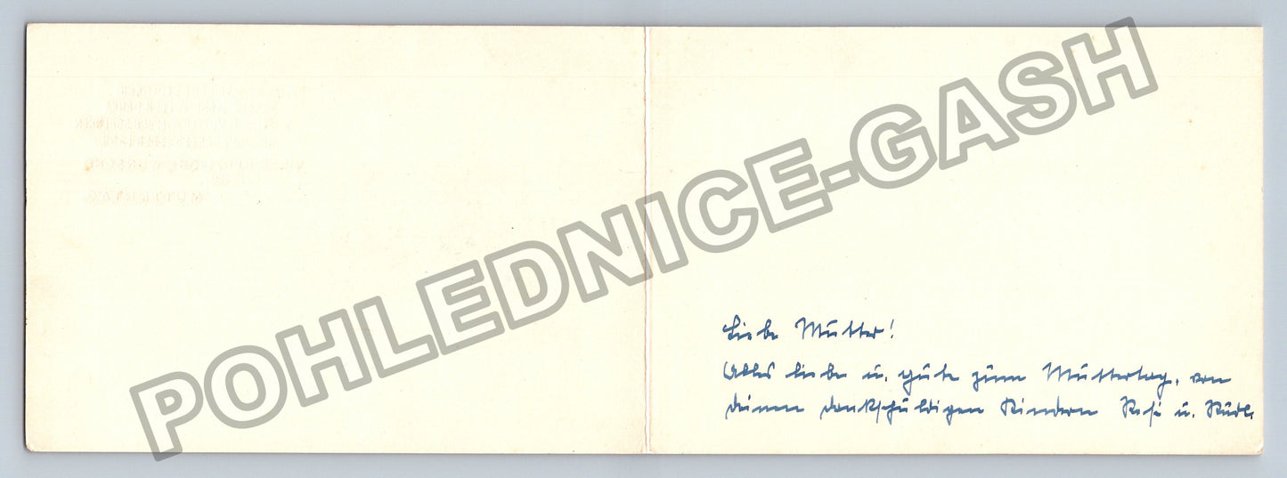 Pohlednice Německo Kytice pomněnek Svátek matek (M38873)