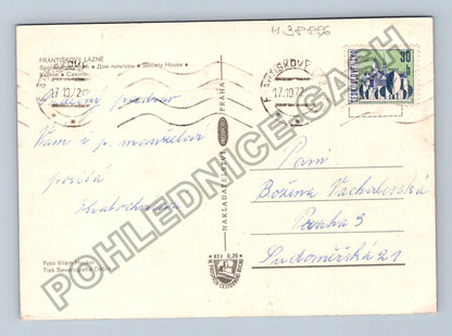 Pohlednice Františkovy Lázně Společenský dům 1972 (M38886)