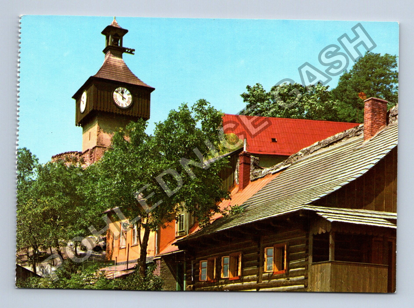 Pohlednice Vranov nad Dyjí hrad a městečko (M38891)