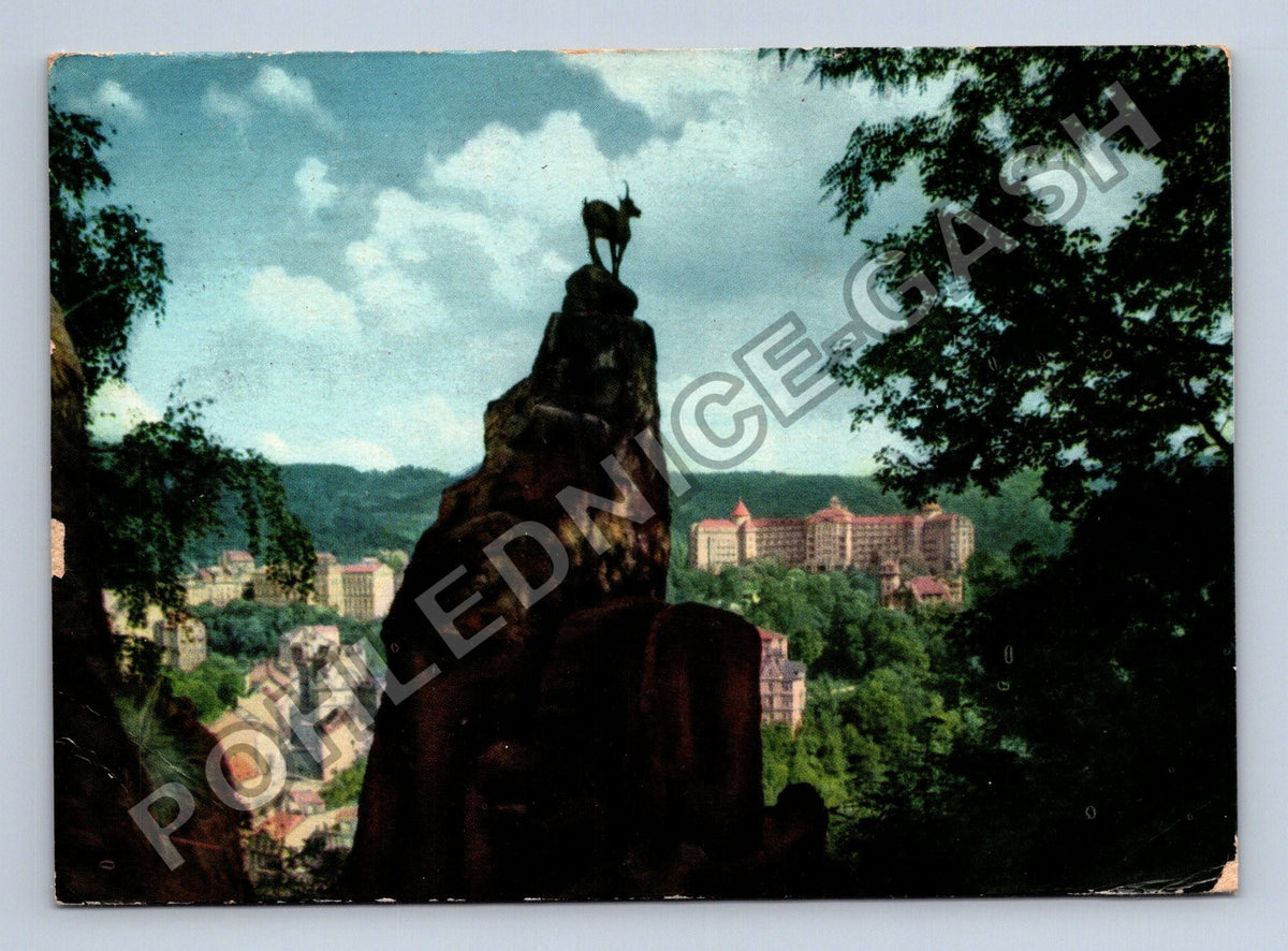 Pohlednice Karlovy Vary Kamzík pod Jelením skokem (M38893)