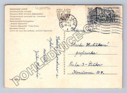 Pohlednice Mariánské Lázně Zotavovna ROH Antonína Zápotockého (M38896)