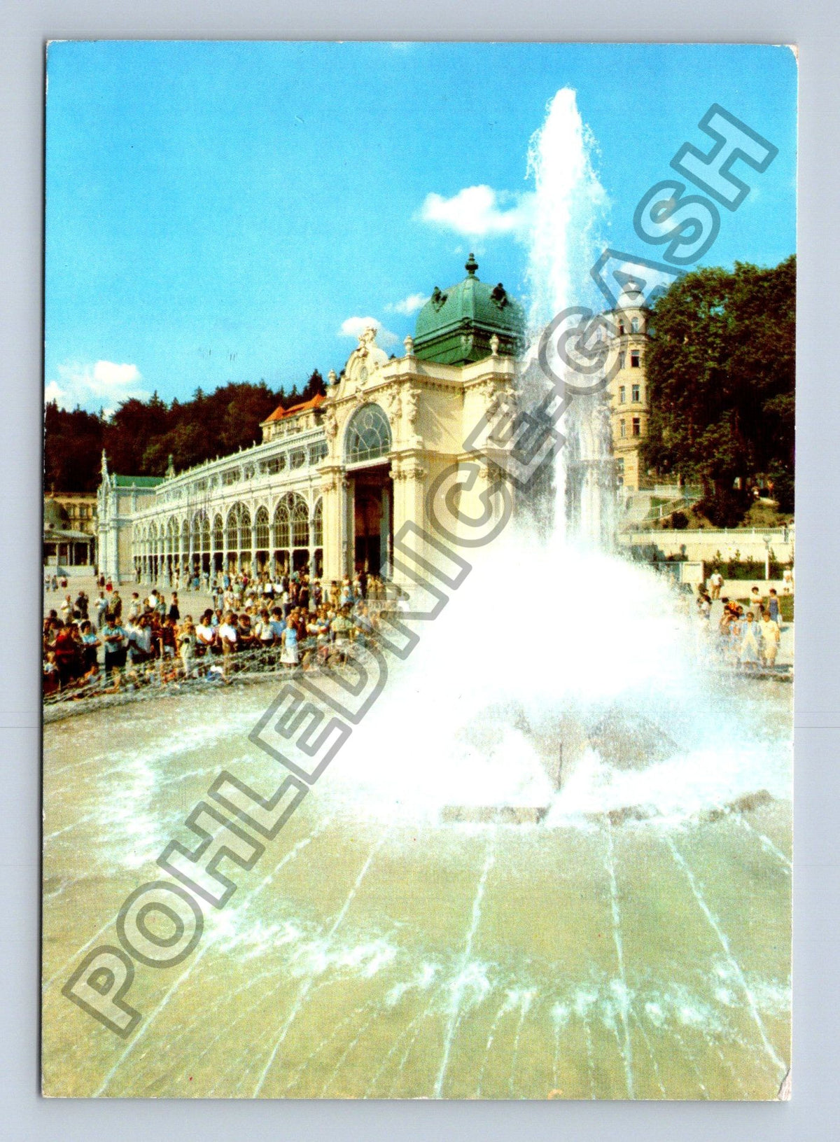 Pohlednice Mariánské Lázně Kolonáda Maxima Gorkého 1989 (M38904)