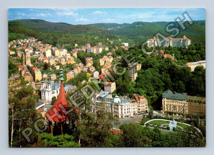 Pohlednice Karlovy Vary letecký pohled (M38905)