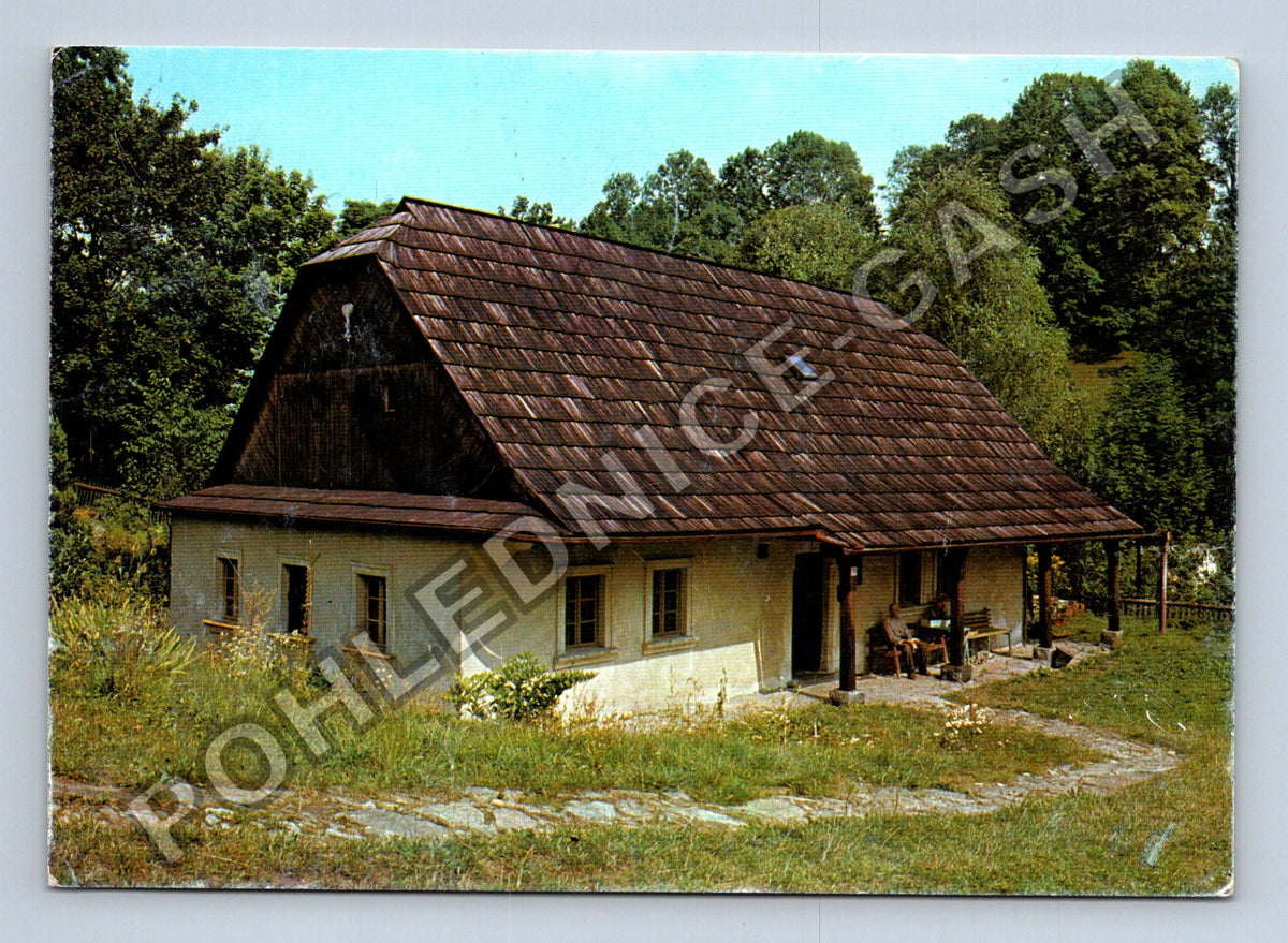 Pohlednice Kunvald Jednota bratrská roubenka 1981 (M38906)
