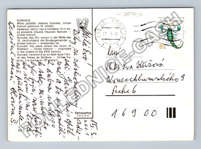 Pohlednice Kunvald Jednota bratrská roubenka 1981 (M38906)