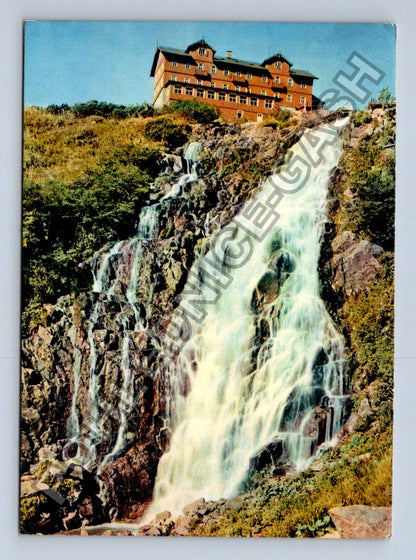 Pohlednice Krkonoše Labský vodopád Labská bouda (M38907)