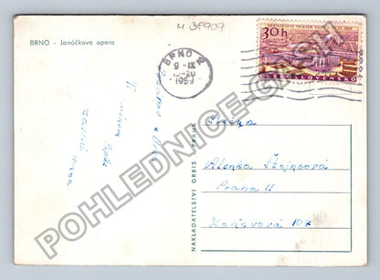 Pohlednice Brno Janáčkova opera 1959 (M38909)