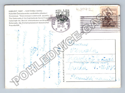 Pohlednice Karlovy Vary Kolonáda Československo-sovětského (M38912)