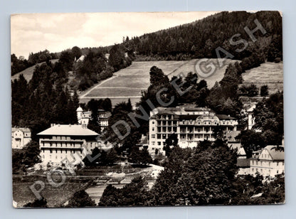 Pohlednice Lázně Jeseník horská krajina budovy (M38914)