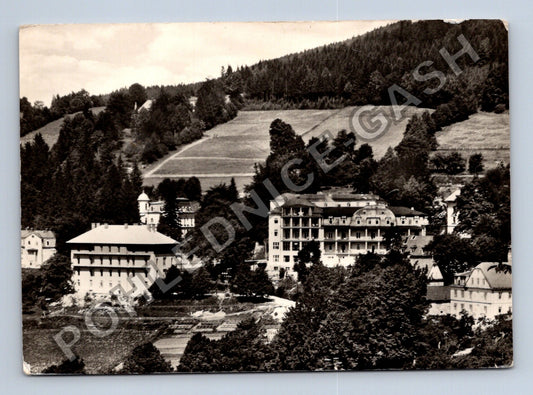 Pohlednice Lázně Jeseník horská krajina budovy (M38914)