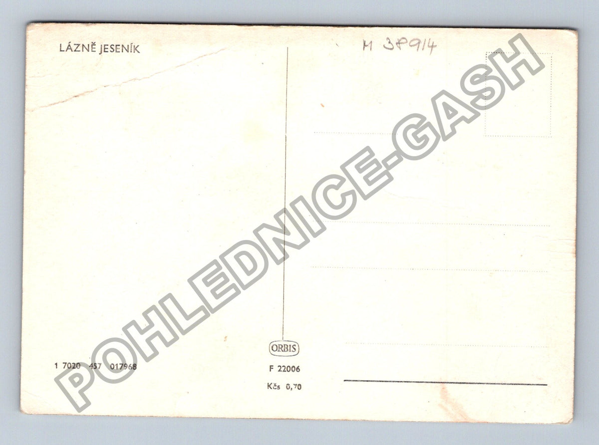 Pohlednice Lázně Jeseník horská krajina budovy (M38914)