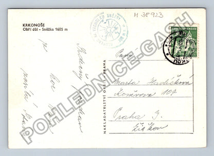Pohlednice Krkonoše Obří důl Sněžka 1605 m (M38923)