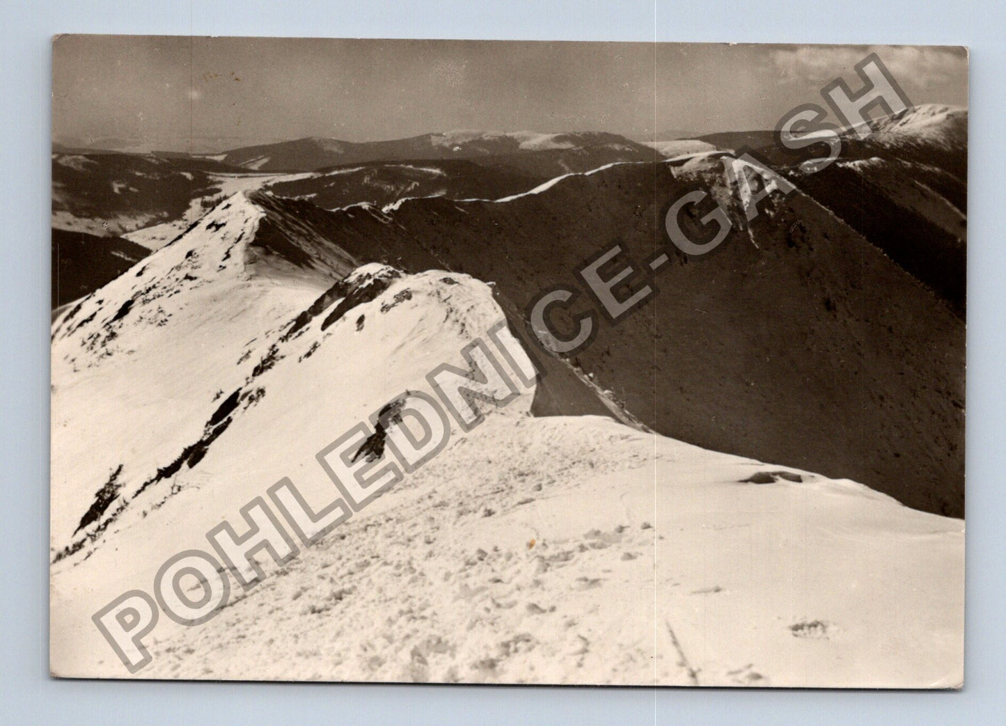 Pohlednice Krkonoše Kozí hřbety 1957 (M38925)