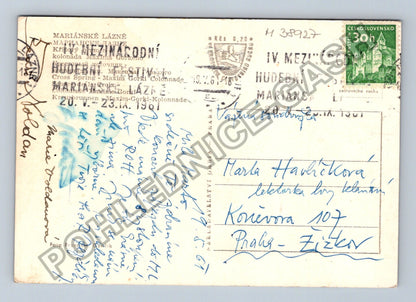 Pohlednice Mariánské Lázně Maxim Gorki Kolonáda 1981 (M38927)