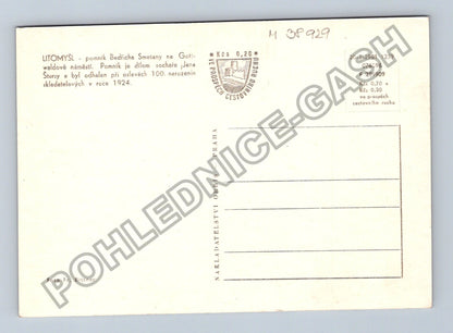 Pohlednice Litomyšl pomník Bedřicha Smetany (M38929)