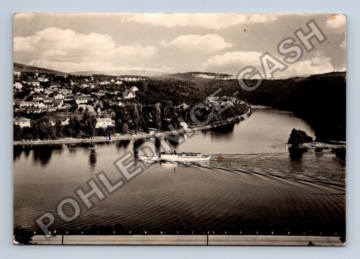 Pohlednice Štěchovice soutok Sázavy s Vltavou 1960 (M38938)