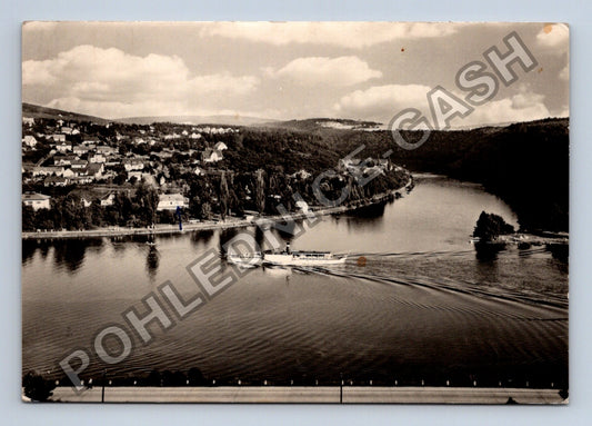 Pohlednice Štěchovice soutok Sázavy s Vltavou 1960 (M38938)