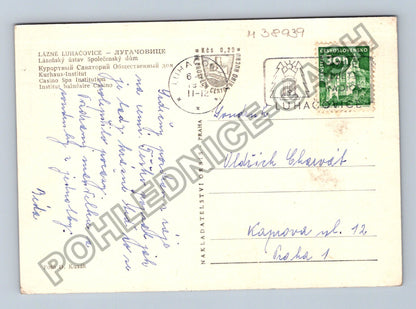 Pohlednice Lázně Luhačovice Společenský dům 1962 (M38939)